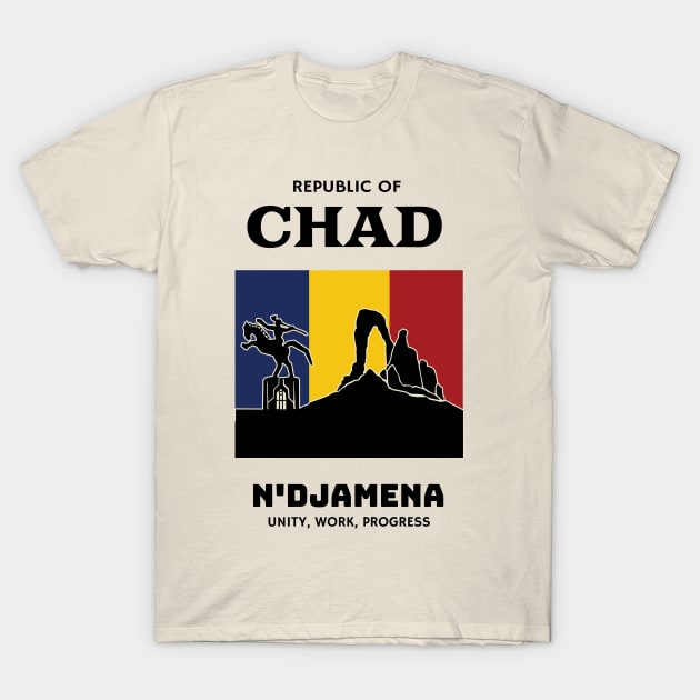 make a journey to N'Djamena Chad T-Shirt by KewaleeTee